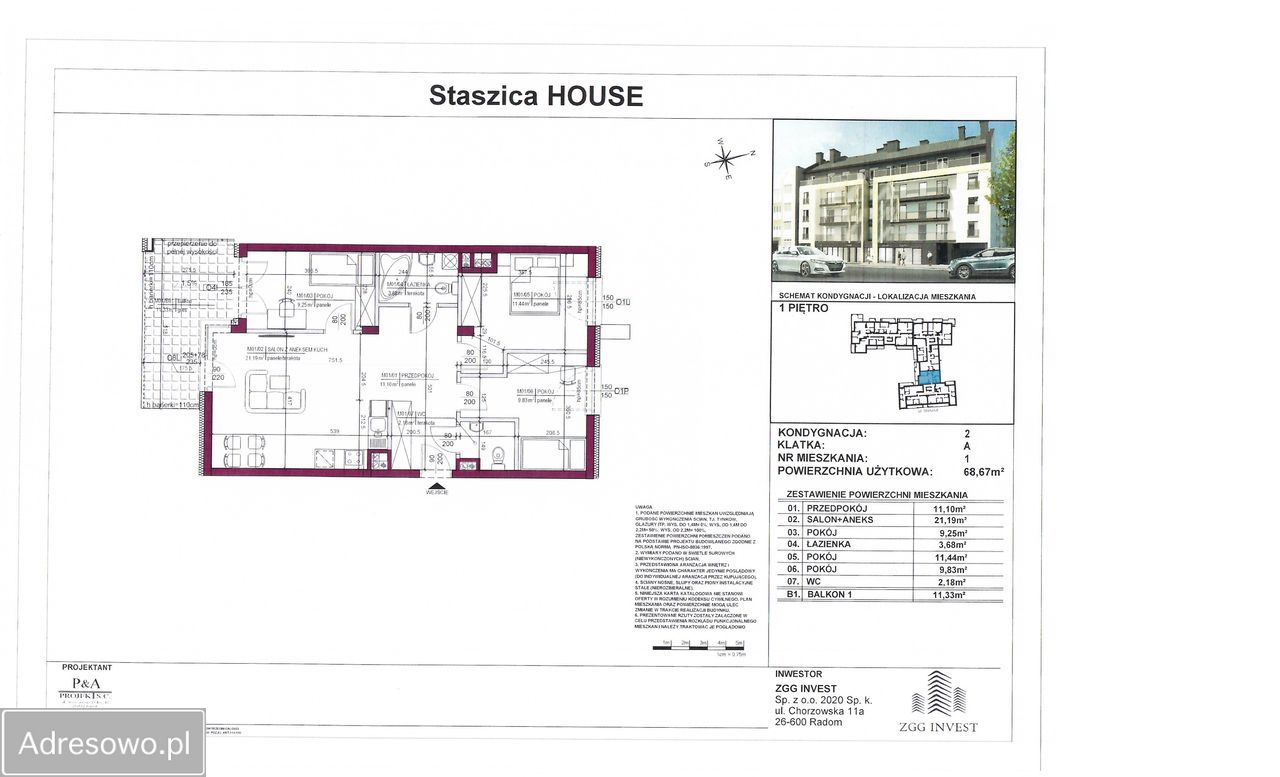 Mieszkanie 4-pokojowe Radom Śródmieście, ul. Stanisława Staszica. Zdjęcie 15