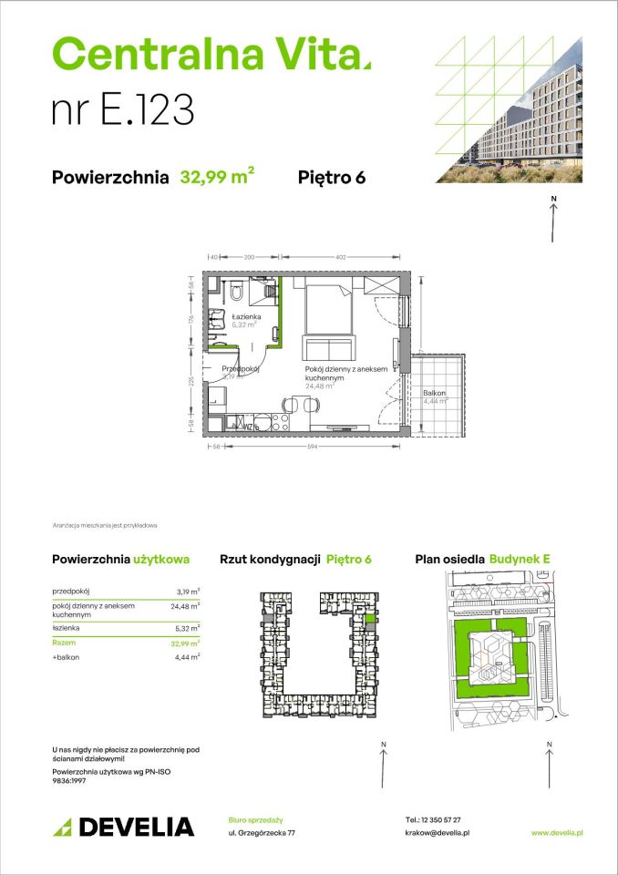 Mieszkanie 1-pokojowe Kraków Czyżyny, ul. Romana Ciesielskiego. Zdjęcie 14