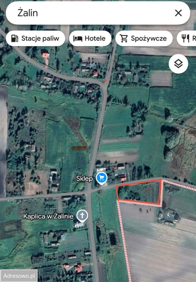 Działka budowlana Żalin. Zdjęcie 2