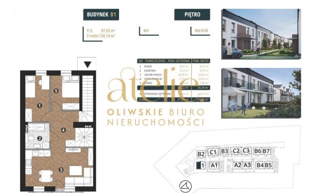 Mieszkanie 3-pokojowe Bąkowo, ul. Kasztanowa. Zdjęcie 2