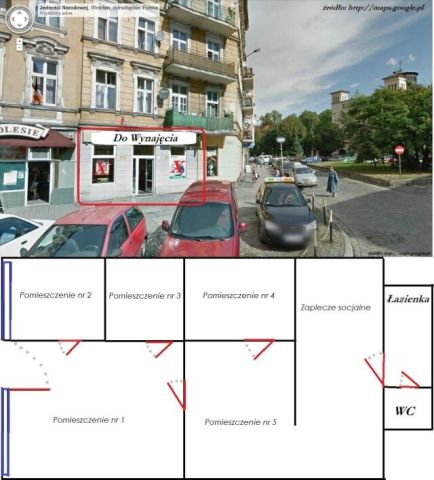 Lokal Wrocław Śródmieście, ul. Jedności Narodowej. Zdjęcie 1