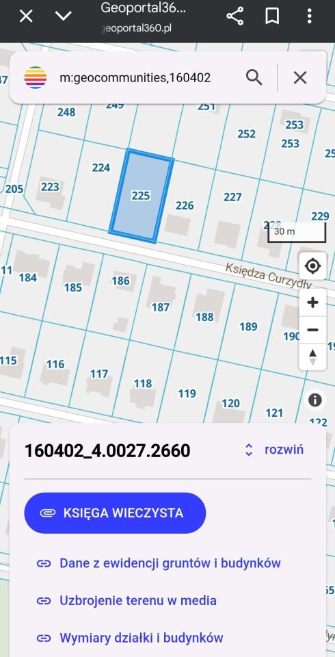 Działka budowlana Kluczbork Centrum, ul. Księdza Curzydły. Zdjęcie 2