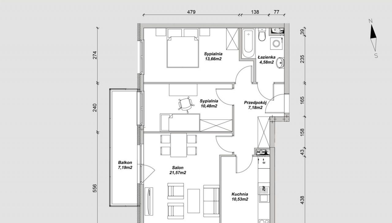 Mieszkanie 3-pokojowe Wrocław Sołtysowice, ul. Sołtysowicka. Zdjęcie 6