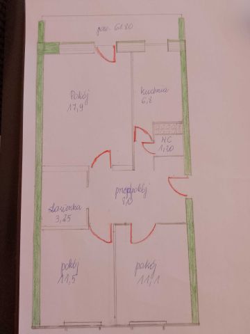 Mieszkanie 3-pokojowe Grajewo, os. Centrum. Zdjęcie 1