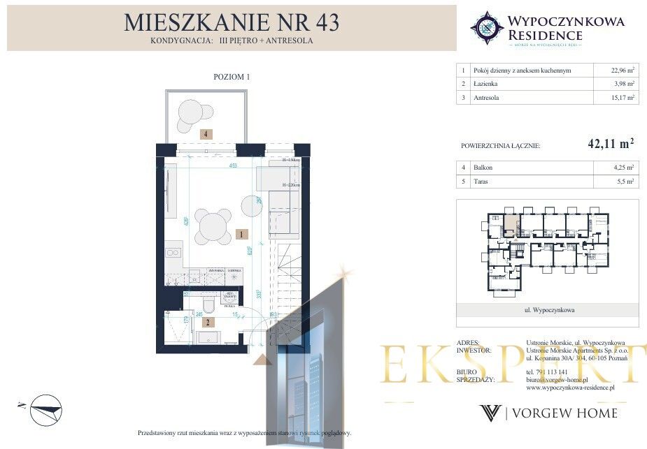 Mieszkanie 2-pokojowe Ustronie Morskie, ul. Wypoczynkowa. Zdjęcie 5