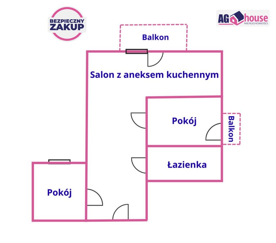 Mieszkanie 3-pokojowe Gdynia Mały Kack, ul. Olgierda