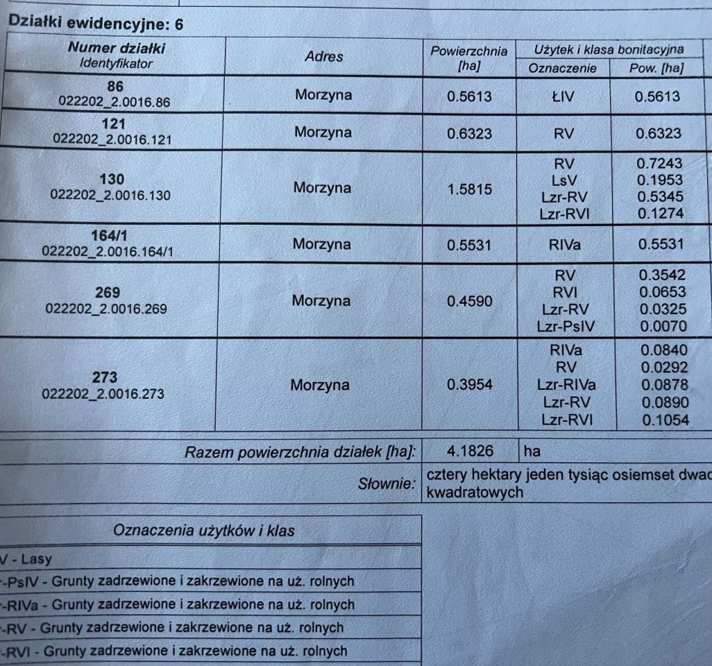 Działka rolna Morzyna. Zdjęcie 2