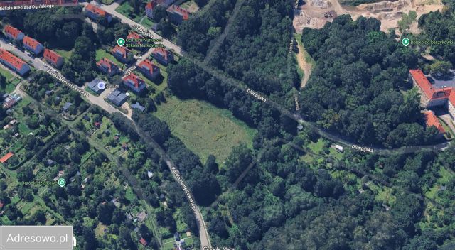 Działka budowlana Wałbrzych Nowe Miasto, ul. Olimpijska. Zdjęcie 1