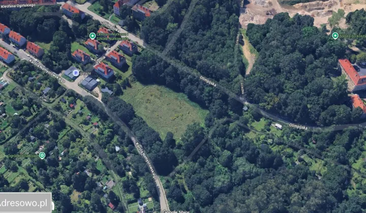 Działka budowlana Wałbrzych Nowe Miasto, ul. Olimpijska