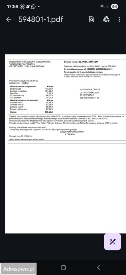 Mieszkanie 1-pokojowe Poznań Stare Miasto, ul. Winogrady. Zdjęcie 10