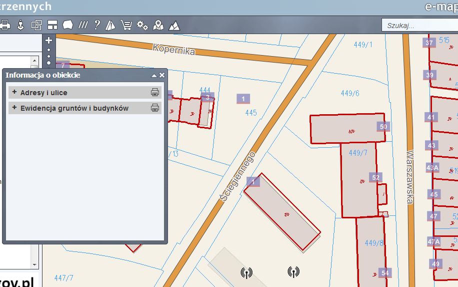 Działka inwestycyjna Ciechanów Centrum, ul. ks. Piotra Ściegiennego