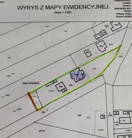 Działka budowlana Poznowice, ul. Cmentarna. Zdjęcie 1