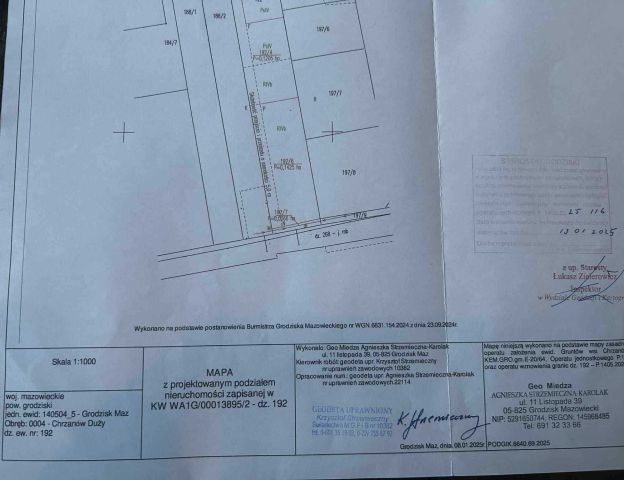 Działka budowlana Chrzanów Duży. Zdjęcie 1