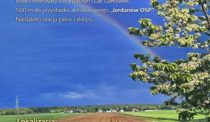 Działka budowlana Jordanów