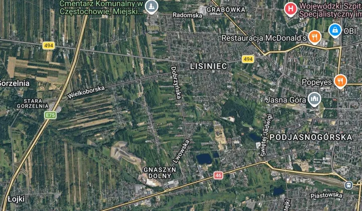 dom wolnostojący, 6 pokoi Częstochowa Lisiniec, ul. Dobrzyńska