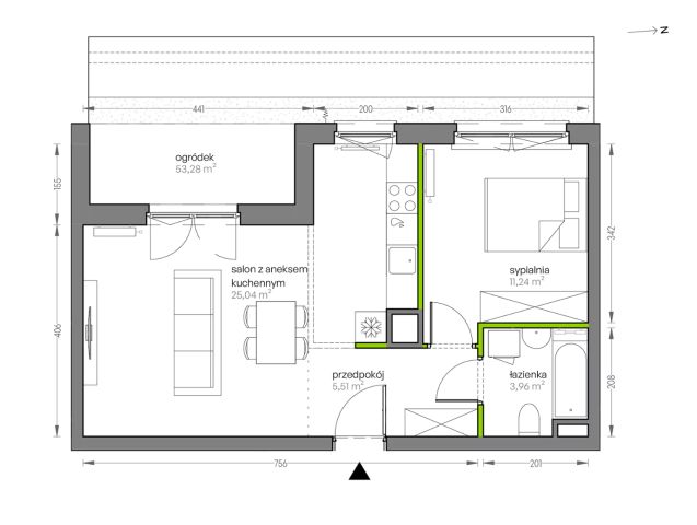 Mieszkanie 2-pokojowe Kraków Płaszów, ul. Myśliwska. Zdjęcie 25