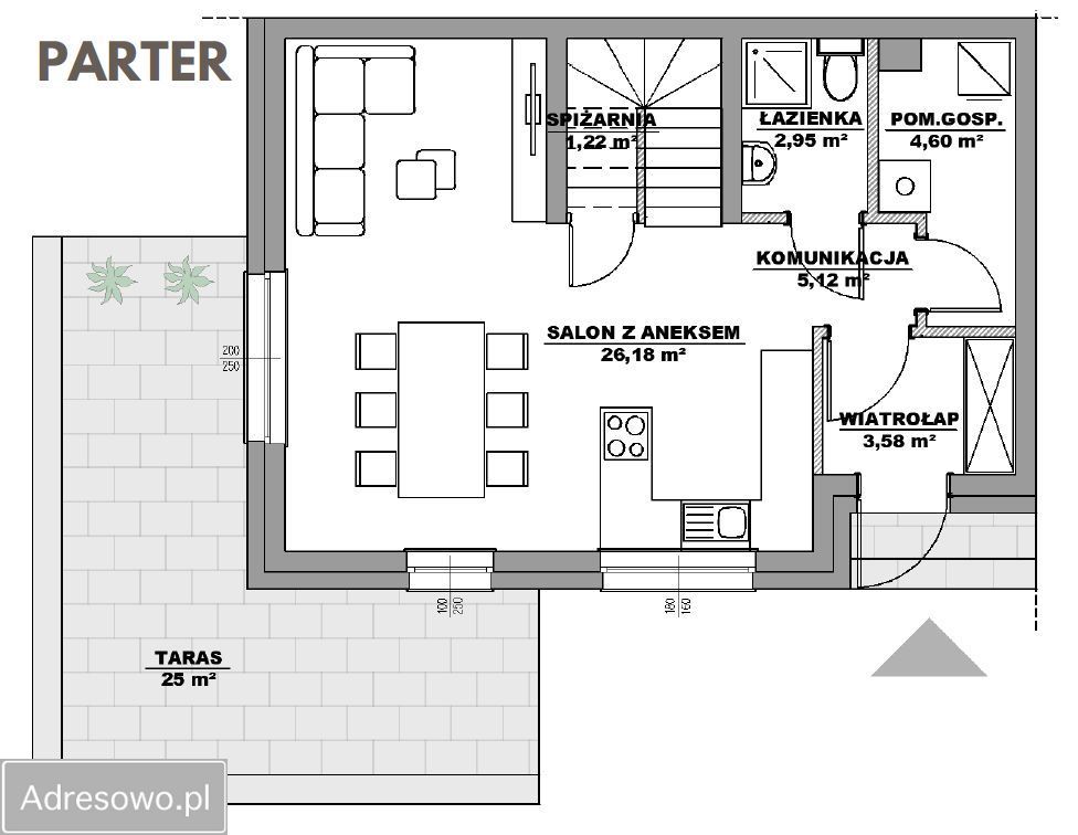 bliźniak, 4 pokoje Bydgoszcz Fordon, ul. Wojciecha Staszewskiego. Zdjęcie 3