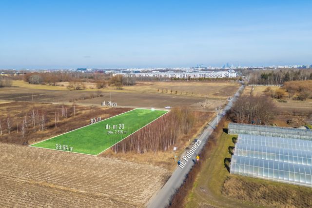 Działka inwestycyjna Warszawa Ursynów, ul. Pląsy. Zdjęcie 1