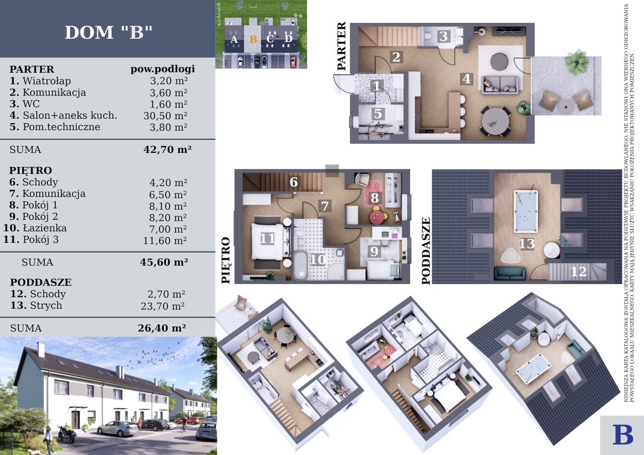 dom szeregowy, 5 pokoi Lewin Brzeski. Zdjęcie 11