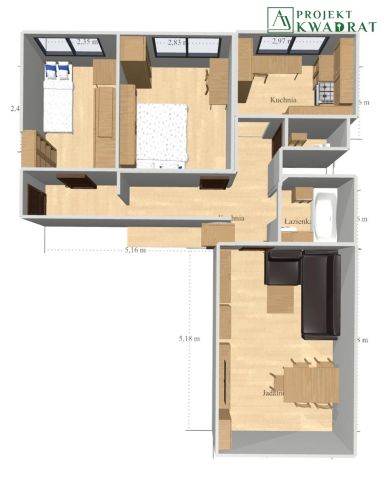 Mieszkanie 3-pokojowe Gliwice Łabędy, ul. Zygmuntowska. Zdjęcie 15
