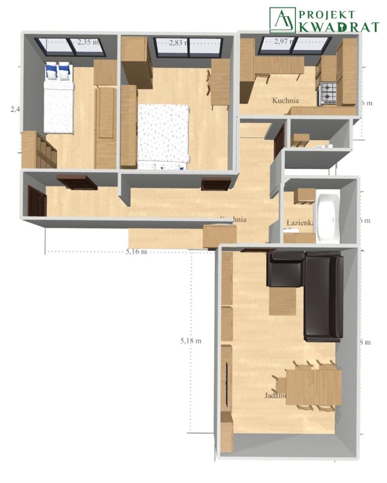 Mieszkanie 3-pokojowe Gliwice Łabędy, ul. Zygmuntowska. Zdjęcie 15