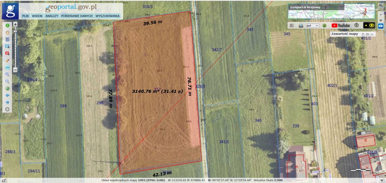 Działka budowlana Jasło Brzyszczki. Zdjęcie 4