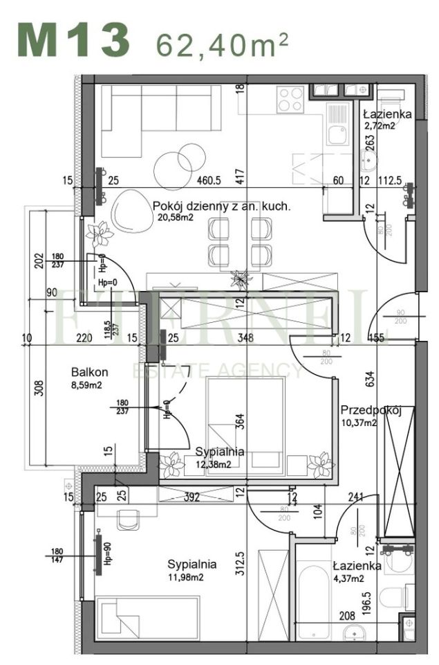 Mieszkanie 3-pokojowe Kraków Czyżyny, ul. Śliwkowa. Zdjęcie 2