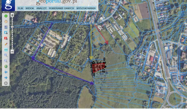Działka rolno-budowlana Radom Młynek Janiszewski, ul. Janiszewska