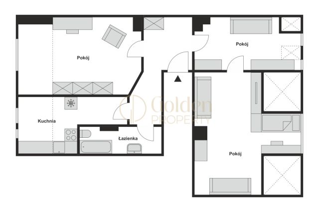 Mieszkanie 3-pokojowe Gdańsk Wrzeszcz, ul. Jana Dekerta. Zdjęcie 13