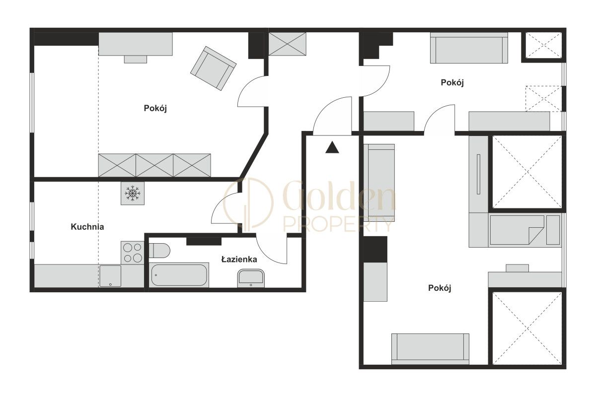 Mieszkanie 3-pokojowe Gdańsk Wrzeszcz, ul. Jana Dekerta. Zdjęcie 13