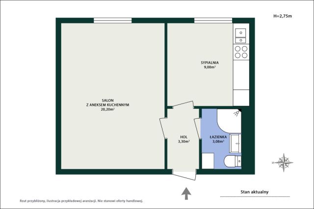 Mieszkanie 1-pokojowe Warszawa Ochota, ul. Grójecka. Zdjęcie 12