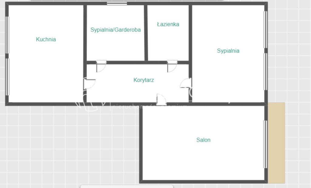 Mieszkanie 3-pokojowe Łódź Chojny. Zdjęcie 9