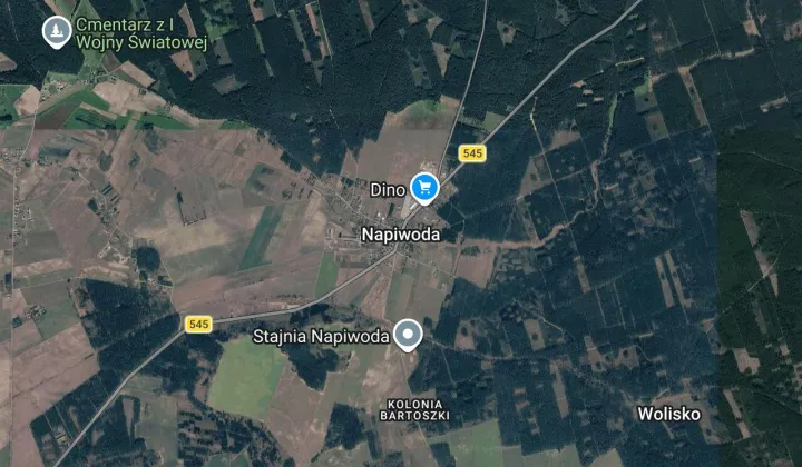 Działka rekreacyjna Napiwoda, brak
