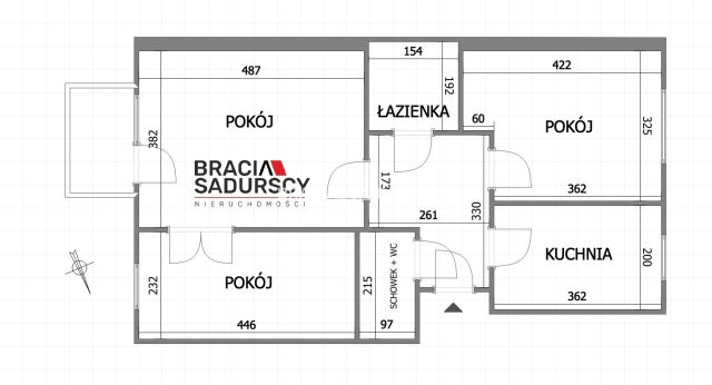 Mieszkanie 3-pokojowe Kraków Prądnik Czerwony, ul. Pawła Włodkowica. Zdjęcie 20