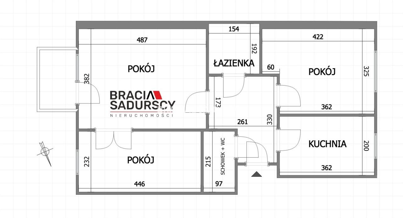 Mieszkanie 3-pokojowe Kraków Prądnik Czerwony, ul. Pawła Włodkowica. Zdjęcie 20