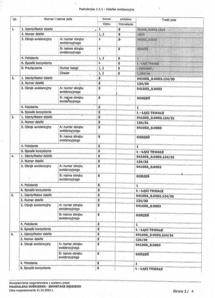 Działka budowlana Gorzeń. Zdjęcie 14