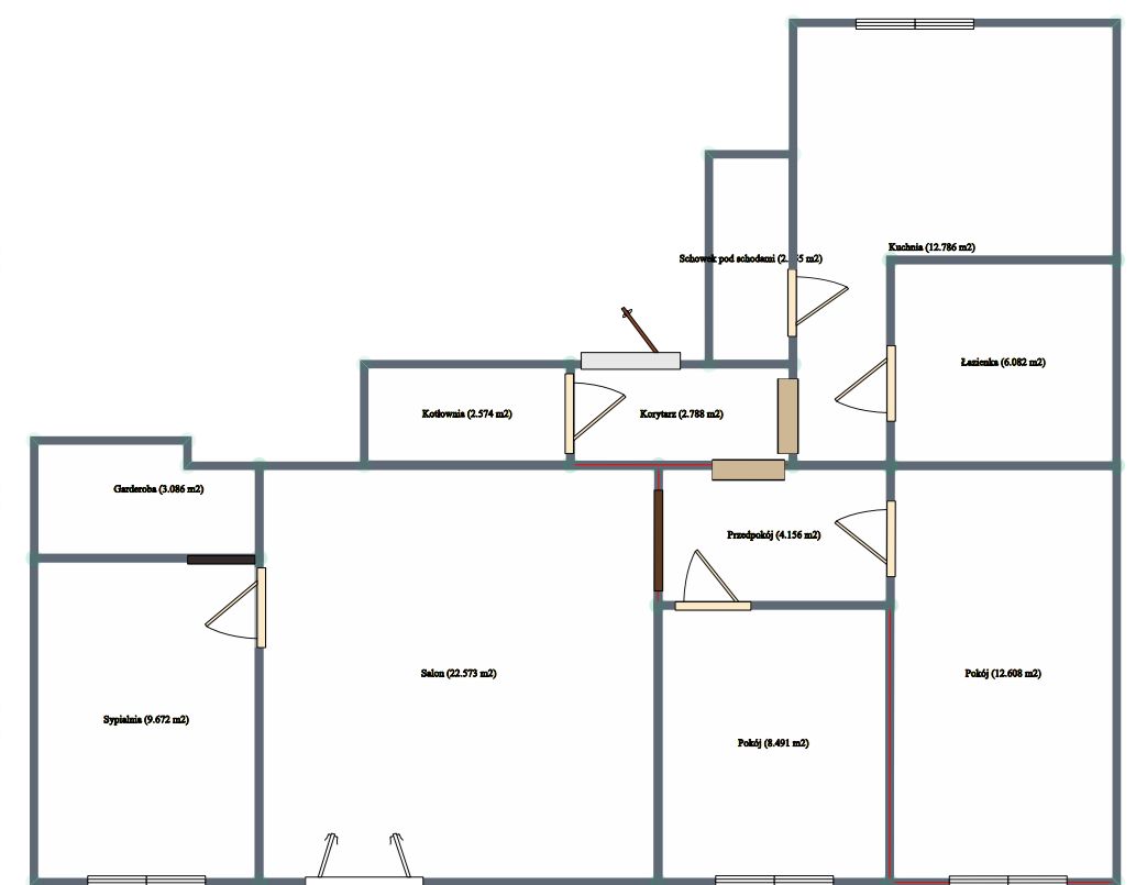 Mieszkanie 4-pokojowe Łężce, Majątkowa. Zdjęcie 9