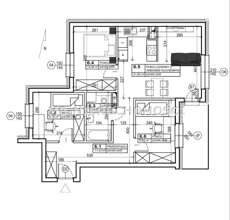 Mieszkanie 4-pokojowe Dobre Miasto, ul. Zwycięstwa. Zdjęcie 15