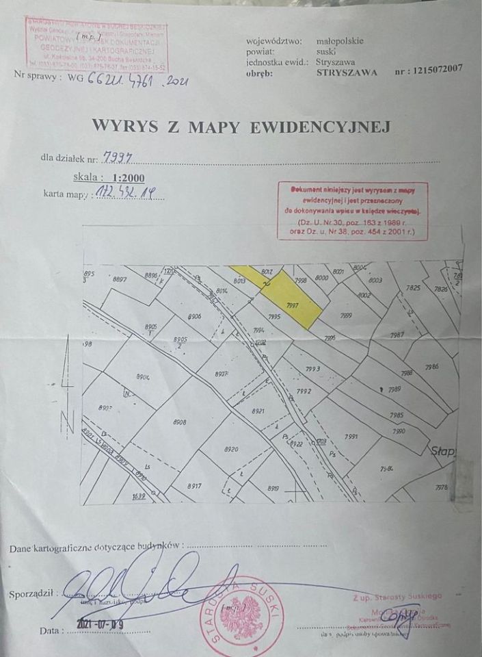 Działka budowlana Stryszowa. Zdjęcie 8