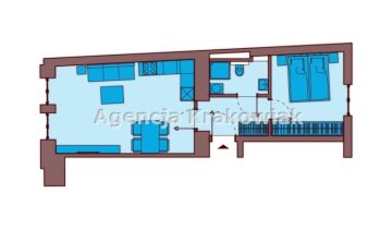 Mieszkanie 1-pokojowe Kraków, ul. Skałeczna