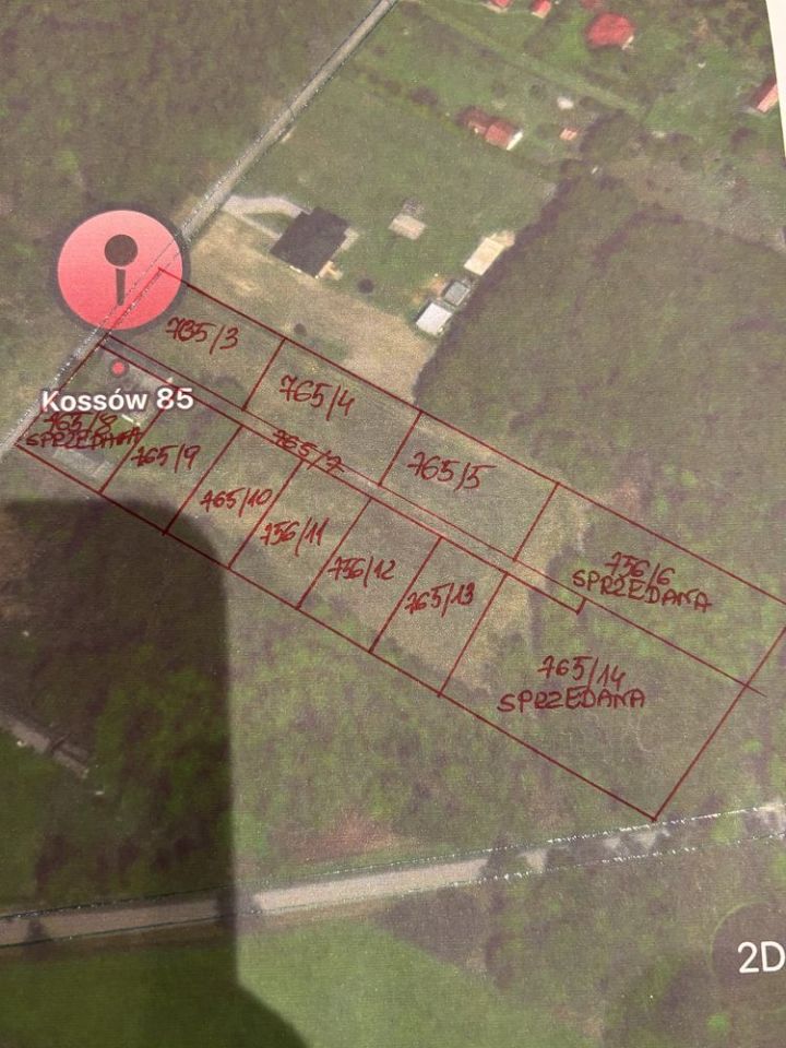 Działka budowlana Kossów. Zdjęcie 6