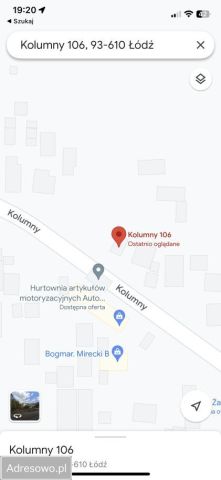 Działka rolno-budowlana Łódź Kolumny, ul. Kolumny. Zdjęcie 1