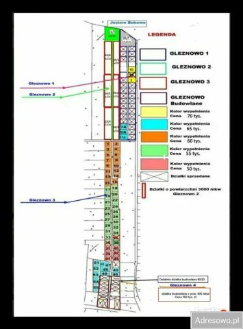 Działka rolna Gleźnowo. Zdjęcie 1