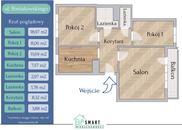 Mieszkanie 3-pokojowe Stalowa Wola, ul. Józefa Poniatowskiego. Zdjęcie 11