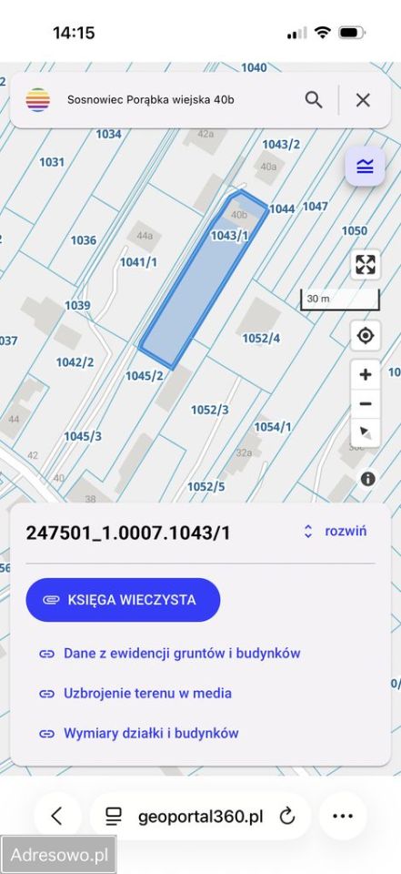 Działka Sosnowiec Porąbka, ul. Wiejska. Zdjęcie 2