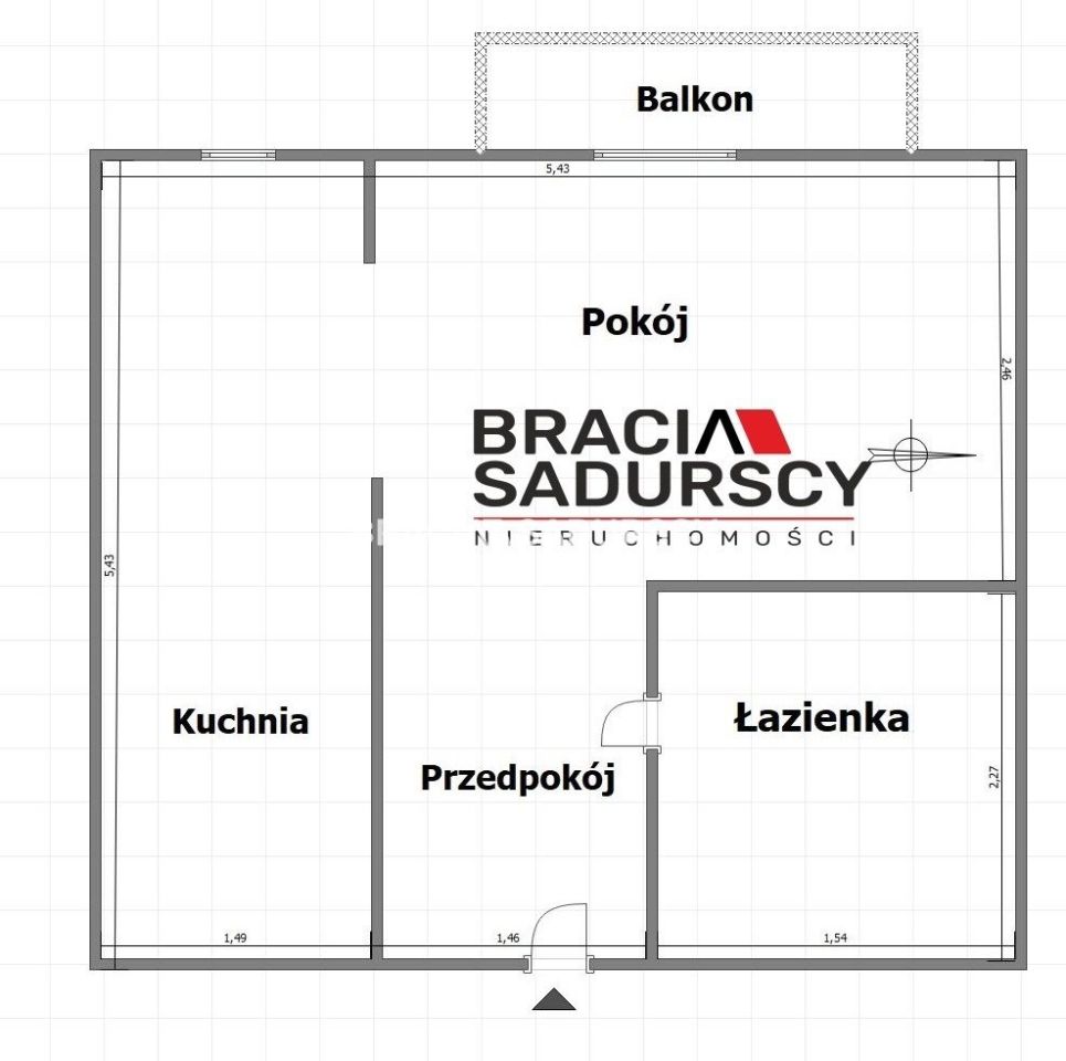 Mieszkanie 1-pokojowe Kraków Krowodrza, ul. Krowoderskich Zuchów. Zdjęcie 14