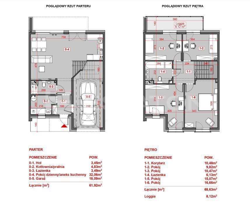 dom szeregowy, 5 pokoi Głogów Małopolski, ul. Wojska Polskiego. Zdjęcie 2