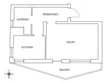 Mieszkanie 1-pokojowe Gdańsk Ujeścisko, ul. Przemyska. Zdjęcie 1