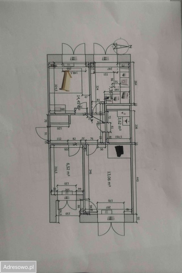 Mieszkanie 3-pokojowe Białystok Os. Młodych. Zdjęcie 9