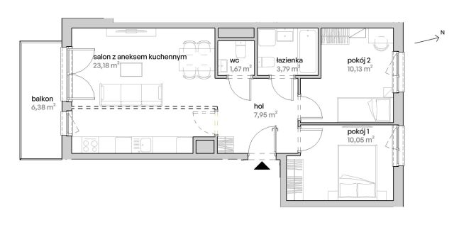 Mieszkanie 3-pokojowe Poznań Starołęka, ul. Unii Lubelskiej. Zdjęcie 7